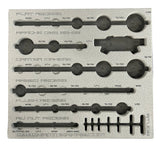 Dimple Die Master set with Foam Drawer Liner